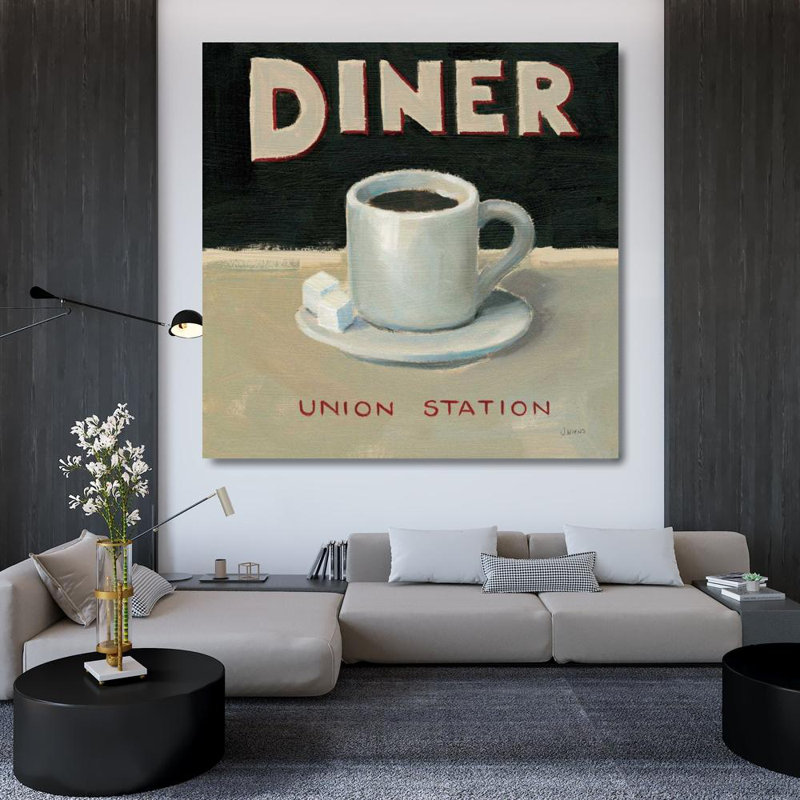 Art sur toile tendue par Trinx Wiens, James Gallery: Coffee Spot II, H 36 po x l 36 po