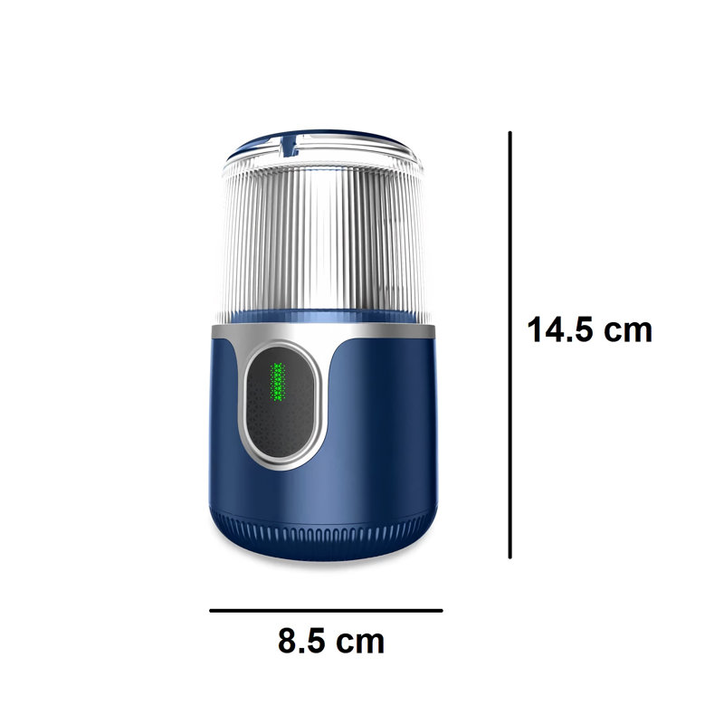 Moulin à café et à épices électrique sans fil avec lame en acier inoxydable 304 - broie 85 tasses par charge - idéal pour la maison, la cuisine et les voyages