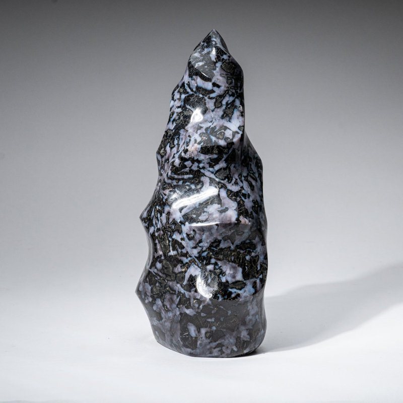 Genuine Polished Indigo Gabbro Flame Freeform (3.3 Lbs), 6.5" H x 2.75" W x 2" D
