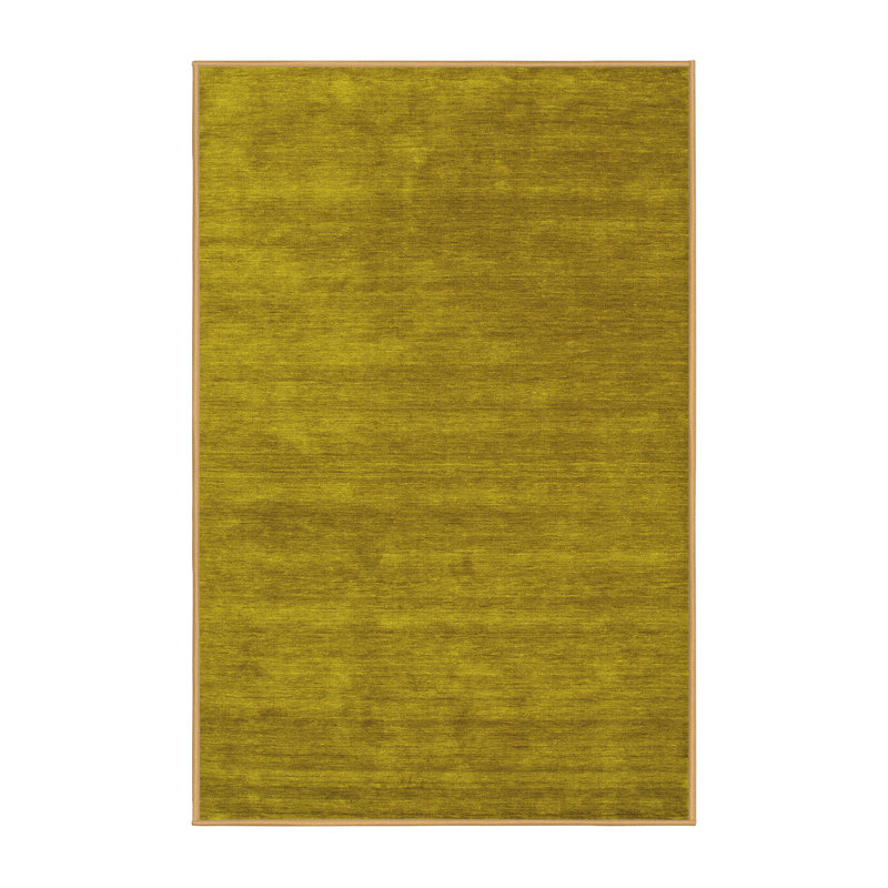 Tapis contemporain jaune 44 lavables à la machine, Tapis de couloir 2 pi x 5 pi