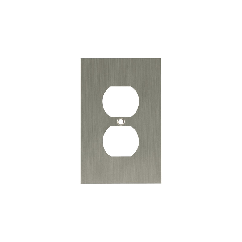 Plaque murale Concave, Nickel brossé