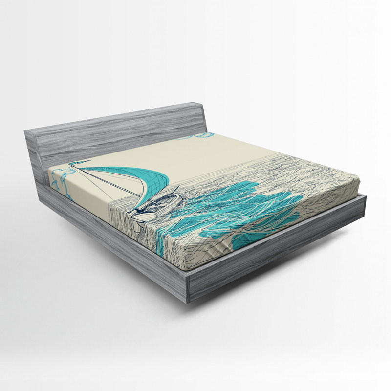 Microfiber Patterned Fitted Sheet, Full Fitted Sheet