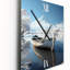 Blanc Japon Whispers Of Winter I - Cottage Très grandes horloges murales-99631473