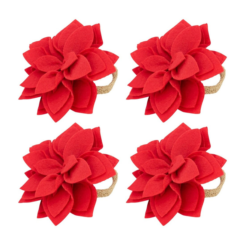 Porte-serviettes en polyester, Rouge