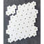 MFL Flowers Pattern Marble & Metal Novelty Mosaic Wall and Floor Tile