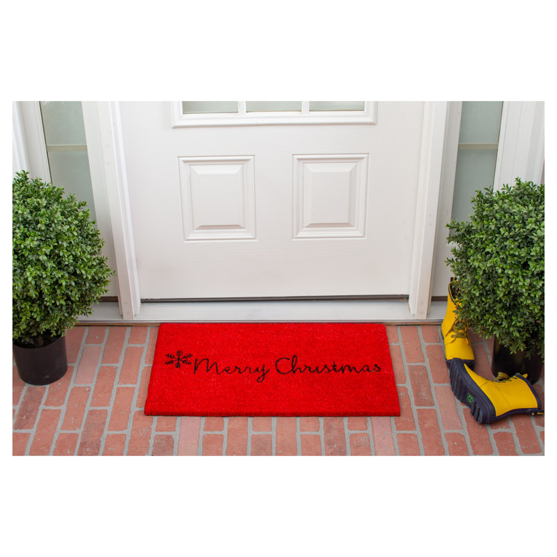 Tapis d'extérieur antidérapant Merry Christmas, Rectangle 1 pi 5 po x 2 pi 5 po