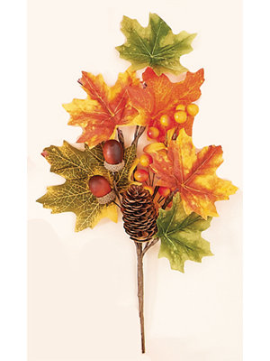 14" Artificial Weatherproof Mixed Fall Spray