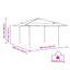 vidaXL Canopy Tent Manual Fabric Pop-up Event Portable Shelter Modern Sun-576455283