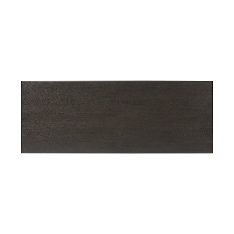 Bina Computer Desk, Charcoal Oak/Black
