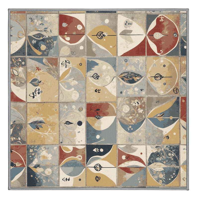 Cheeky Stomp Rug, Square 7'