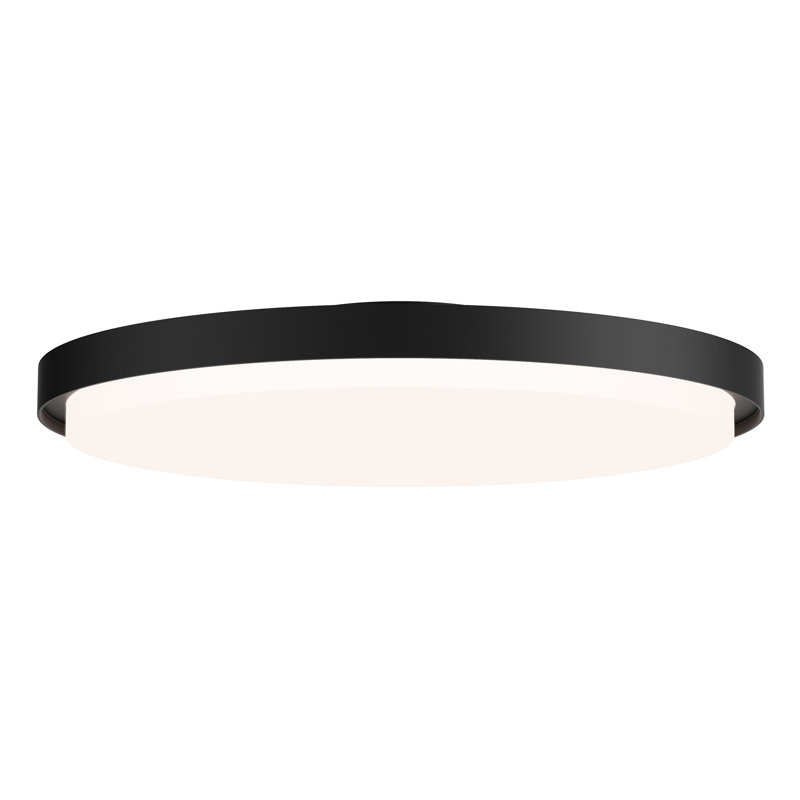 Float-Flush Mount, 38 W, Black, 2.5" H x 15.25" W x 15.25" D