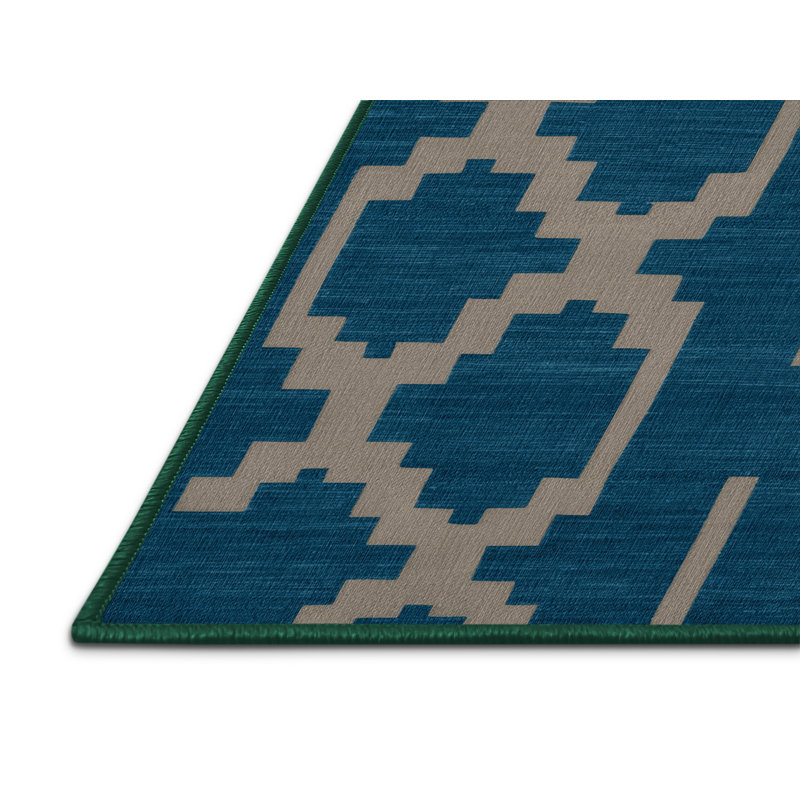 Tapis vert en treillis lavable à la machine, Rond 4 pi