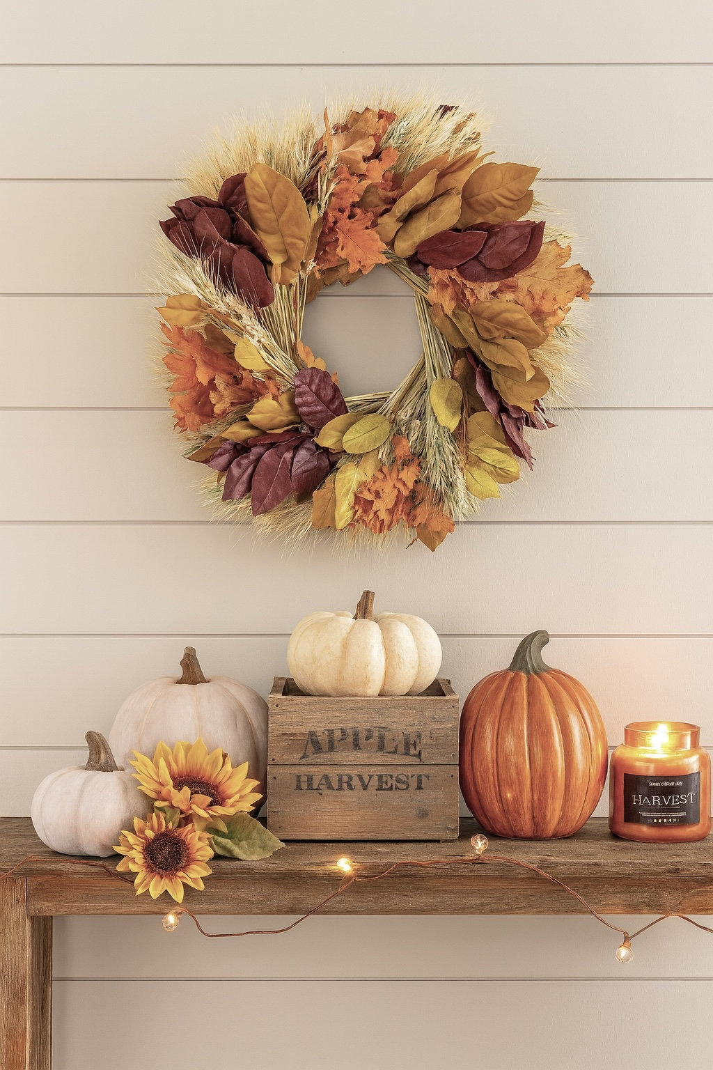 20" Handcrafted Fall Wreath