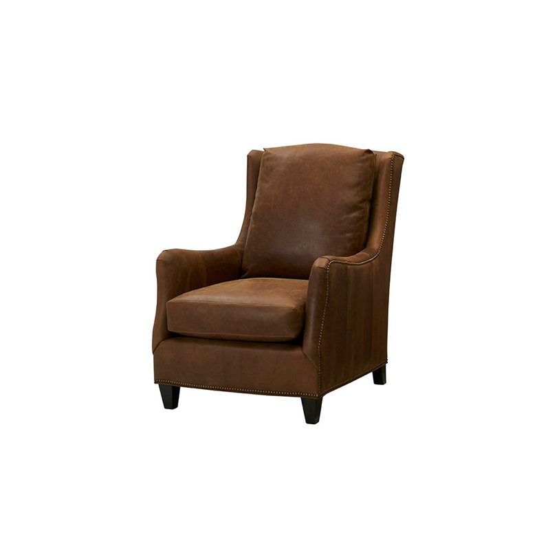 Slater Armchair, Ebony, Capri Brown