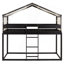 Lit simple superposé en bois avec tente-1653202180