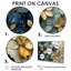 Ensemble de salon art mural bleu et bleu coquelicots Wilderness Poppies-107183426-107183421