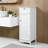 1-Drawer Free-standing Bathroom Cabinet, White 12.6x11.8x34.3in