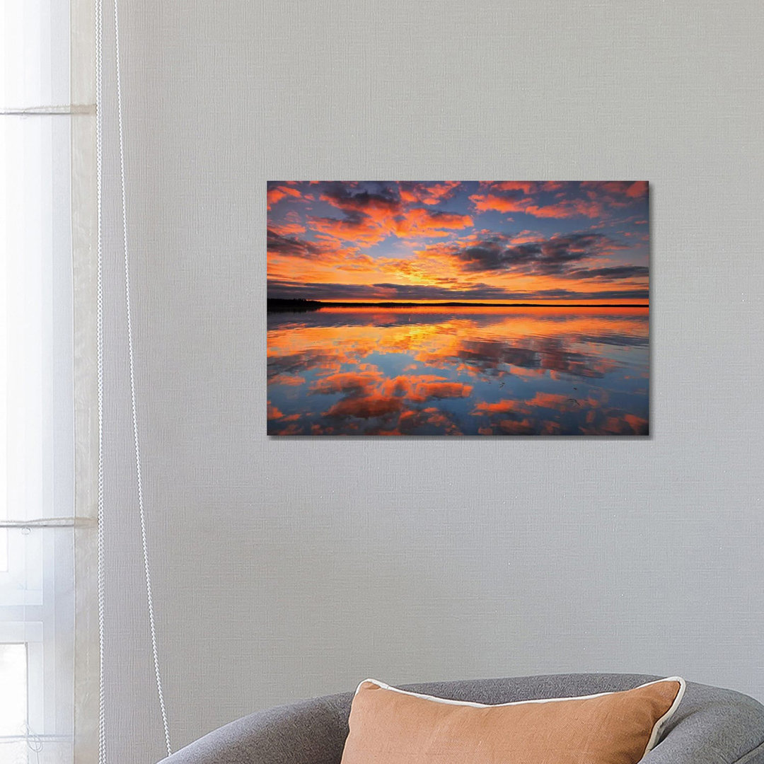 Canada, Saskatchewan, Prince Albert National Park. Sunrise On Namekus Lake. by Jaynes Gallery - Wrapped Canvas Gallery-Wrapped Canvas Giclée