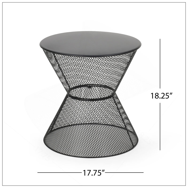 Table d'appoint NEVada, Noir mat