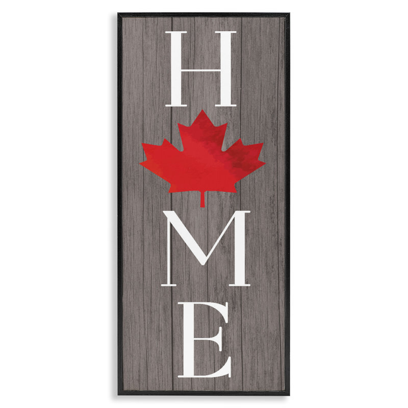 Giclée rustique à feuilles d'érable, par Lil 'Rue, Giclée encadrée noir minuit, H 24 po x l 10 po