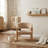 Kids' Upholstered Armchair - Plush Faux Fur Finish With Solid Wood Legs - Cozy Reading Chair For Toddlers (White, Beige, Green)-1642421018