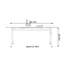 Bureau de table en verre trempé durable de conception moderne-129489379