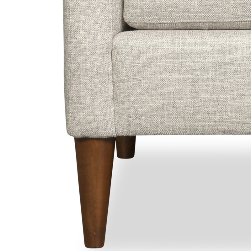 Fauteuil Clifford, Tissu natté turbo cendre