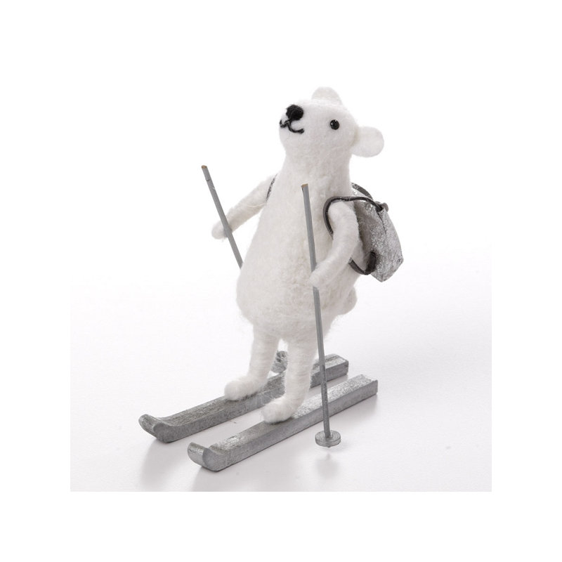 Figurine d’ours de ski Fontana