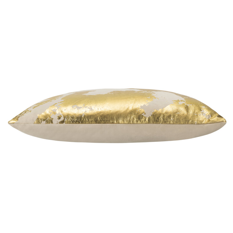 Housse et insert de coussin carré en velours Zara, Beige