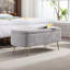 Banc de rangement avec repose-pieds pour pieds dorés-1072294486-1072294490