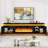 LED TV Stand With 40" Fireplace For Tvs Up To 80", Charging Station/Power Outlet Included-1406178421-1565999807-1565999747
