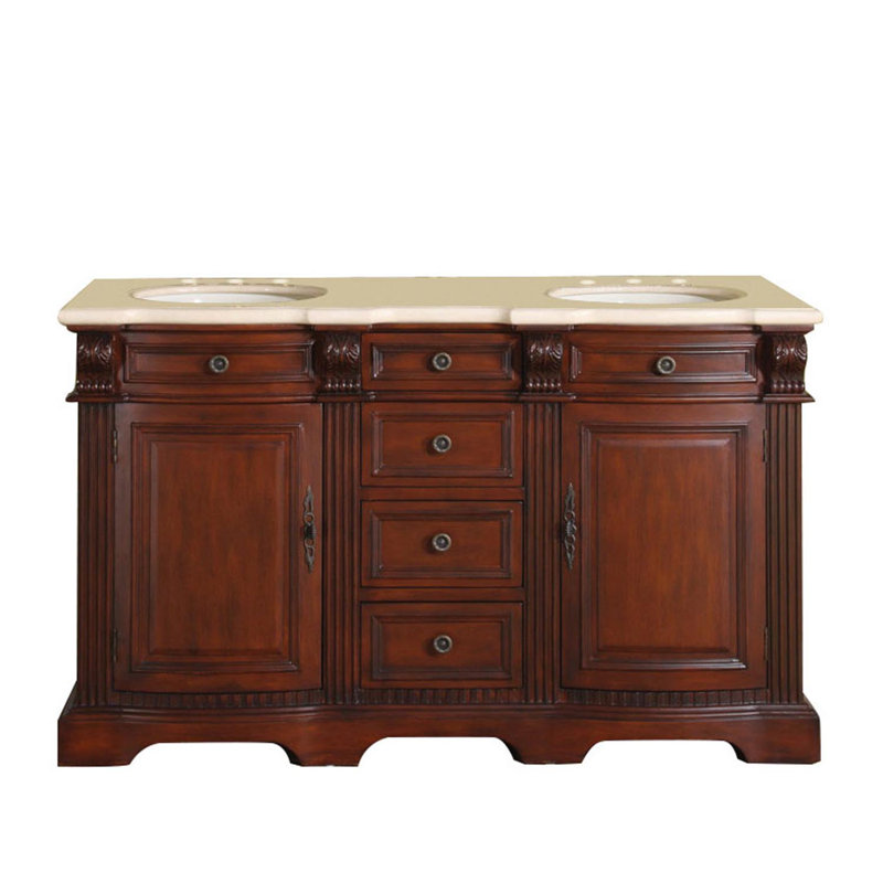 Ensemble de meuble-lavabo double 58 po Bradley