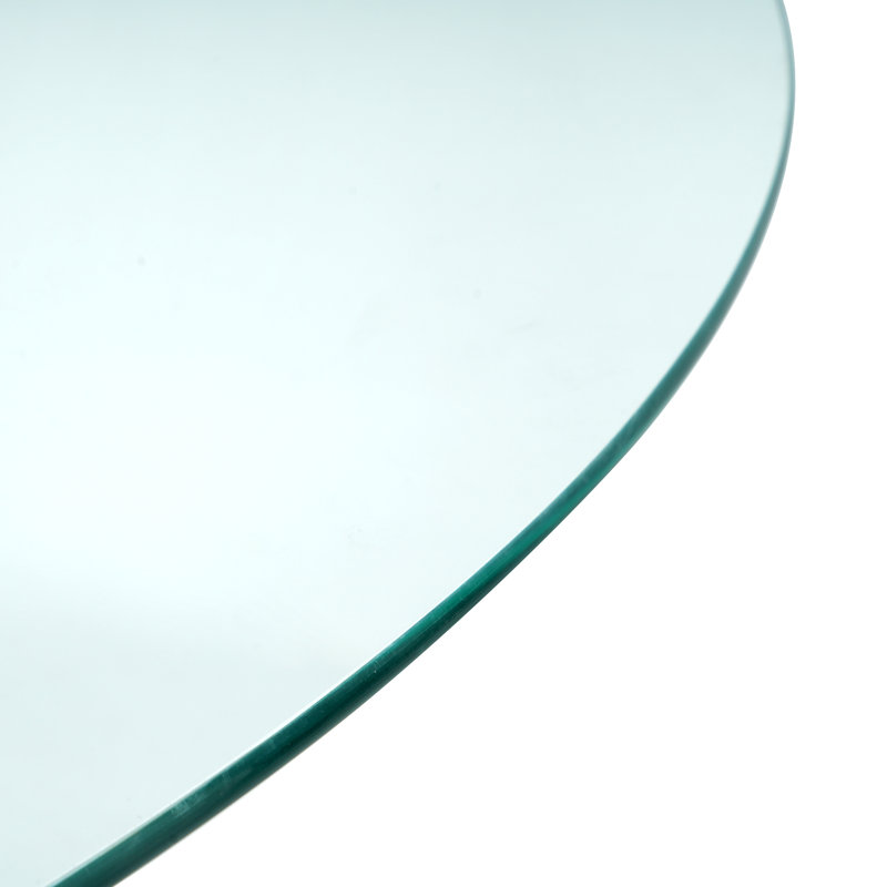 Table de salle à manger ronde en verre pour 4 tables de salle à manger rondes en verre trempé, Doré
