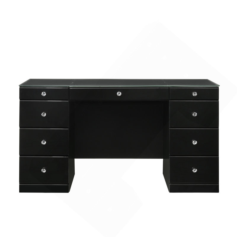 Meuble-lavabo 1 pièce 1 pièce Glam, Noir