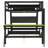 Full Bunk Bed with Dual Built-In Gaming Desks, USB Ports & Pegboard Organizer, Gamer Bunk Frame, Green-2014546929-2014546930