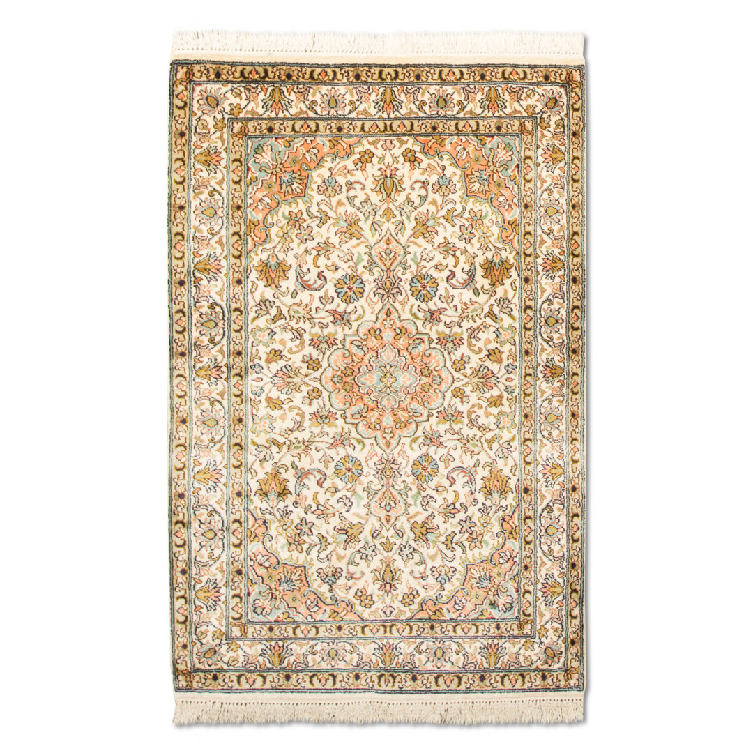 Gillham Handwoven Silk Beige Rug