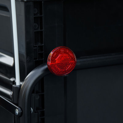 Remorque porte-vélos avec boîte de rangement amovible, noir