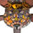52'' Nevels 5 - Blade Magna Carta Ceiling Fan with Stained Glass Shade-47443823-30279499