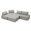 Canapé modulaire en chenille en L Chelise