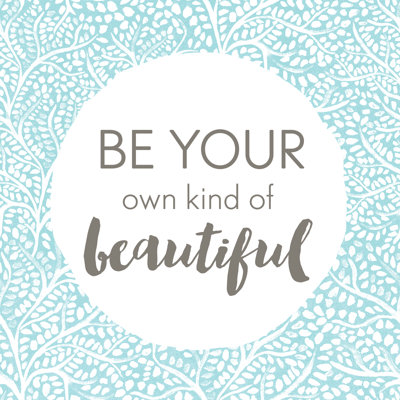 Be Beautiful - Wrapped Canvas Print
