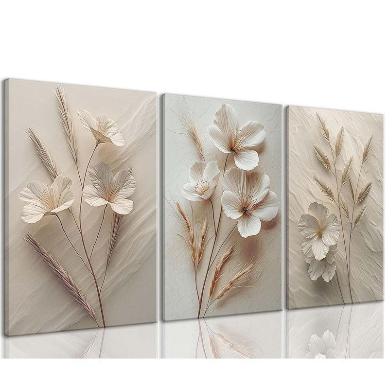 3 Piece Wrapped Canvas Print, 30 cm H x 40 cm W