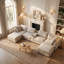 Canapé modulaire de coin modulaire de 110 po à assise profonde et repose-pieds avec rangement-1781778164-1781778165