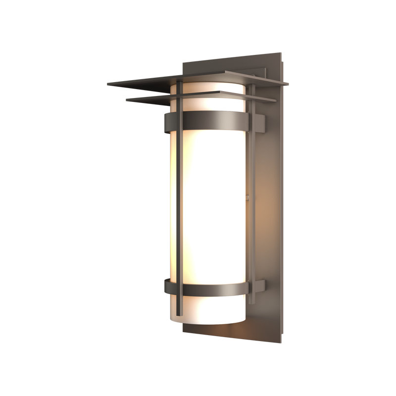 Banded 1 - Bulb Outdoor Flush Mount, 25.9" H x 10.7" W x 9.2" D, Coastal Dark Smoke
