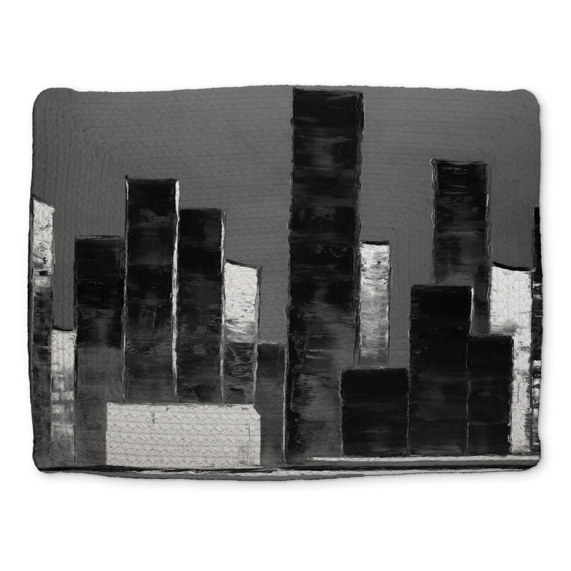 Abstract Buildings Placemat | Cities Bedroom Polyester Decor