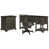 3 Pieces: Desk, Chair, Filing Cabinet