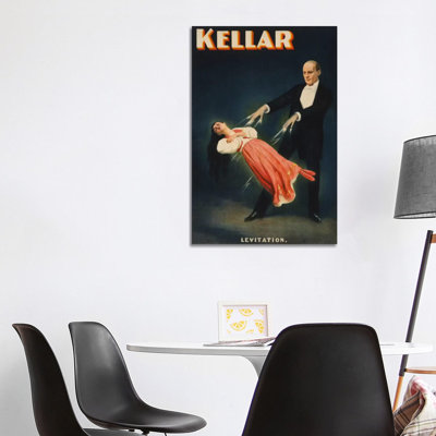 Kellar: Levitation Of Princess Karnac Vintage Magic Poster - Wrapped Canvas Print