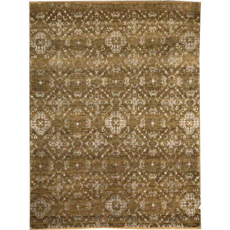 Ikat Area Rug in Gold/Gray