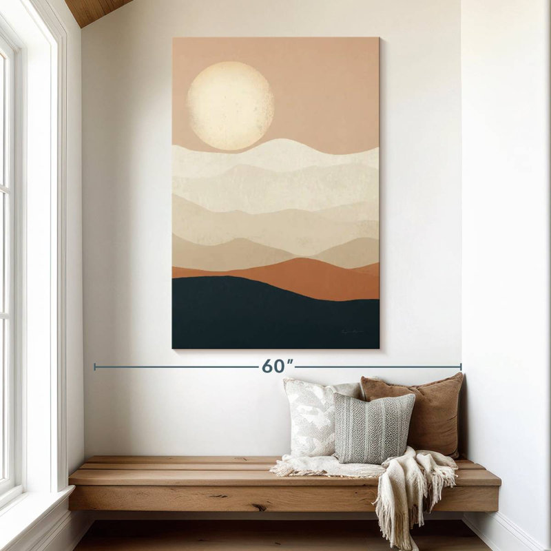 Avery Mojave Mountains And Moon, 51" H x 34" W
