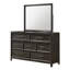 Ensemble de chambre à coucher moderne à panneau tapissier brun foncé-95938580-95939049