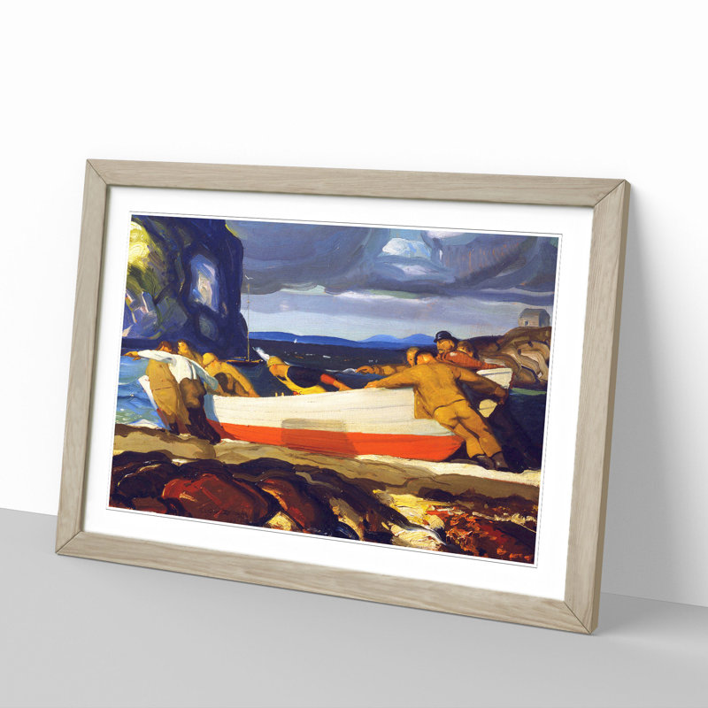 The Big Dory by George Bellows - Picture Frame Painting, Oak Framed, 36cm H x 48cm W x 2cm D